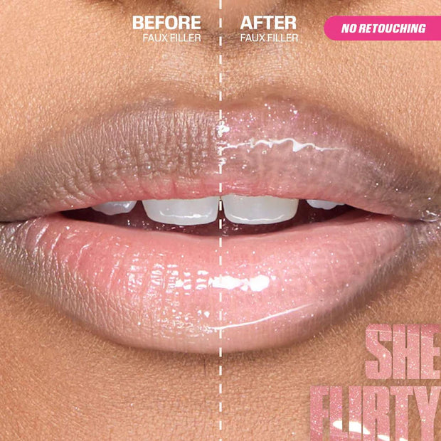 HUDA BEAUTYT Faux Filler Shiny Non-Sticky Lip Gloss