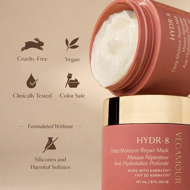 Vegamour  HYDR-8 Deep Moisture Repair Mask for Dry, Damaged Hair