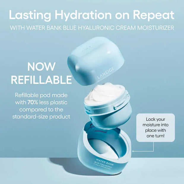 LANEIGE  Water Bank Blue Hyaluronic Cream Moisturizer for Moisture Barrier Repair 50ML