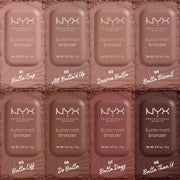 Buttermelt Bronzer High pigment, true-to-skin buttery powder bronzer. Fade & transfer resistant with up to 12HR wear.
